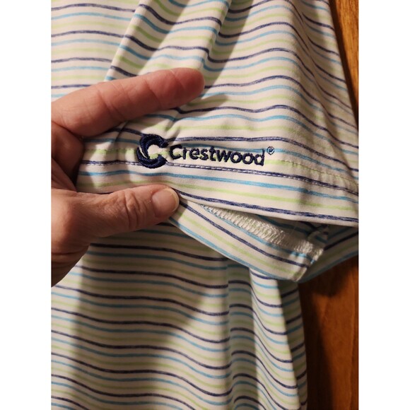 Vineyard Vines Men's Tri-Color Bradley Stripe Sankaty Polo size L - Picture 7 of 9